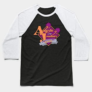 Argyle and Jonathan's Purple Palm Tree Baseball T-Shirt